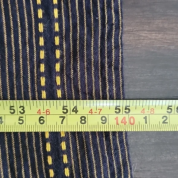 Ulla Popken Black & Yellow Embroidered Boho Cap Sleeve Maxi Dress 20/22 - Picture 10 of 11